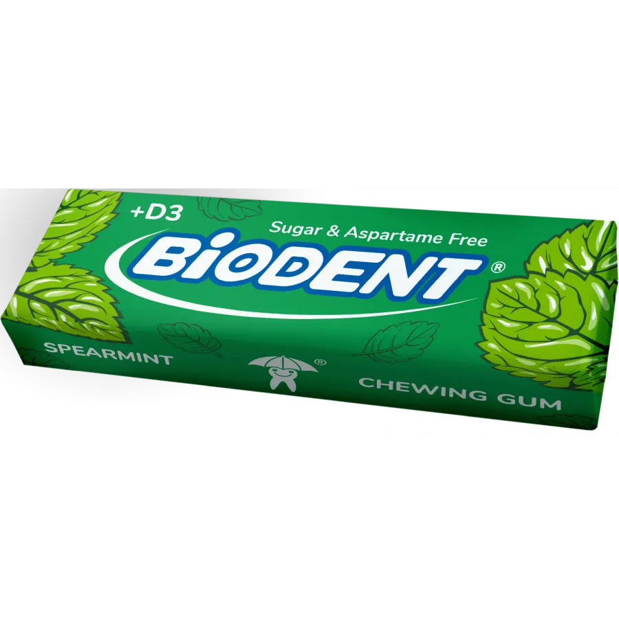 Biodent Chewing Gum (10 x PCS) – Mint+Vit.D