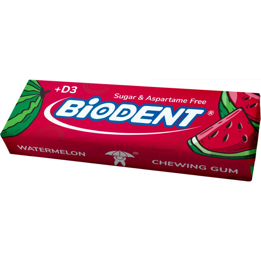 Biodent Chewing Gum (10 x PCS) – Watermelon+Vit.D