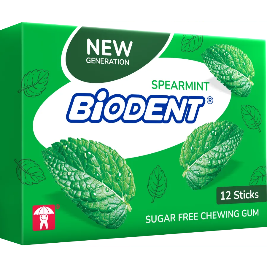Biodent Chewing Gum (12 x Mini stick) – Spearmint