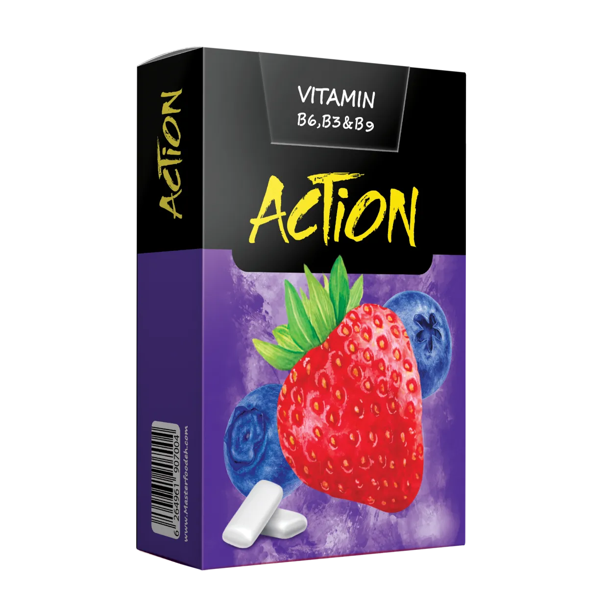Action Chewing Gum (18xShaker top) – Berries+Vitamin