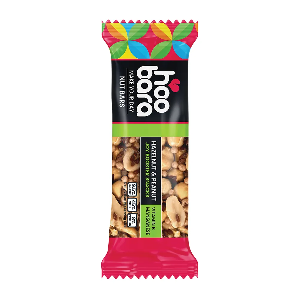 Hoobara Hazelnut & Peanut Nut Bar