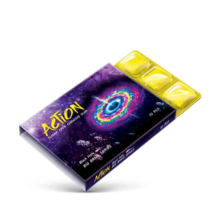 Action Chewing Gum (10 x Blister) – Black Hole
