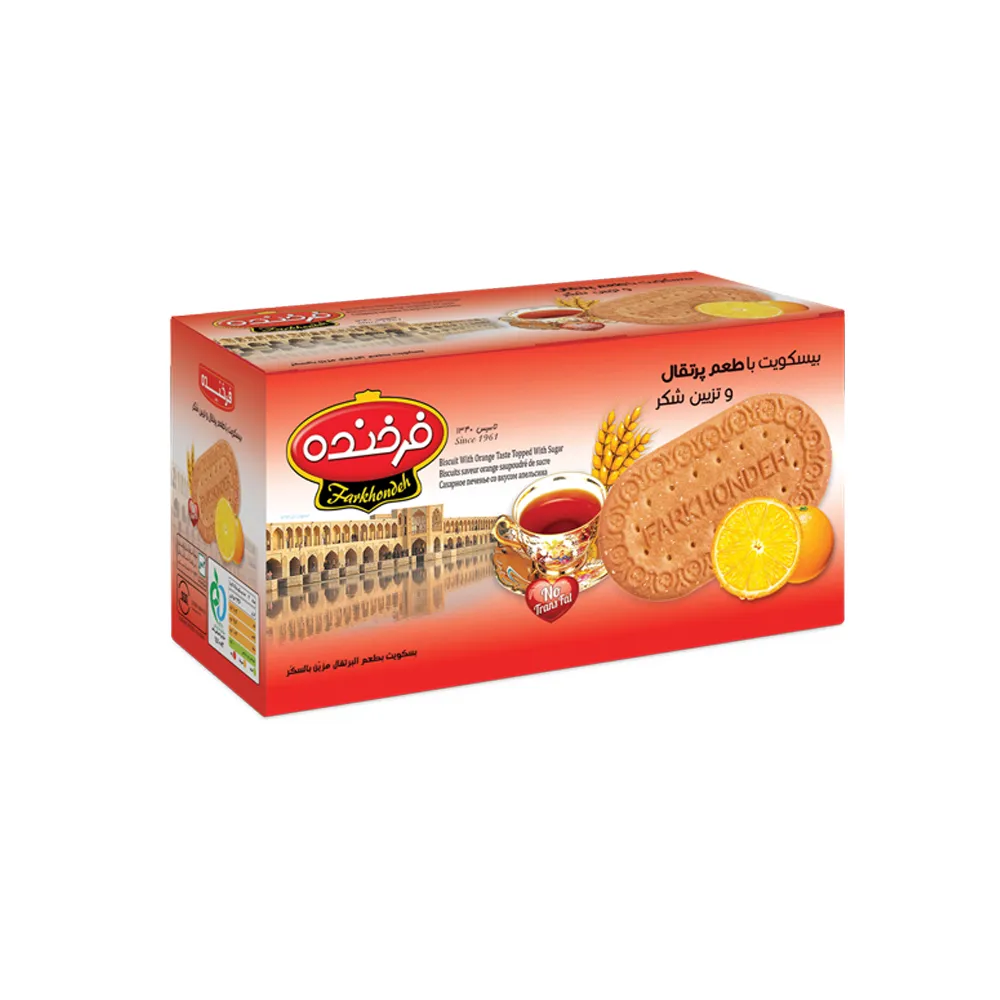 Biscuit with Orange Taste Topped with sugar Farkhondeh 900g
