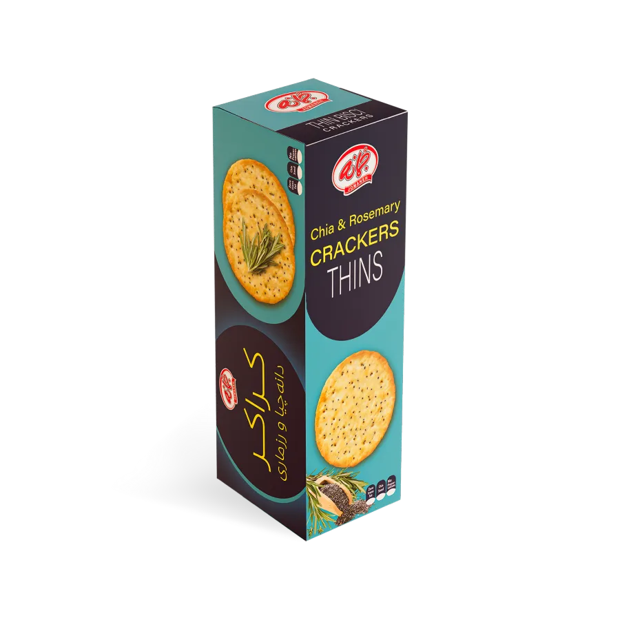 Chia and Rosemary Crackers