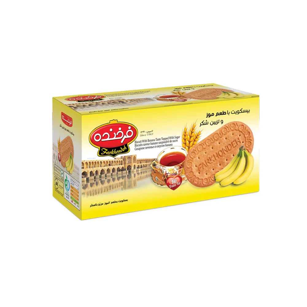 Biscuit with Banana Taste Topped with Sugar Farkhondeh 900g