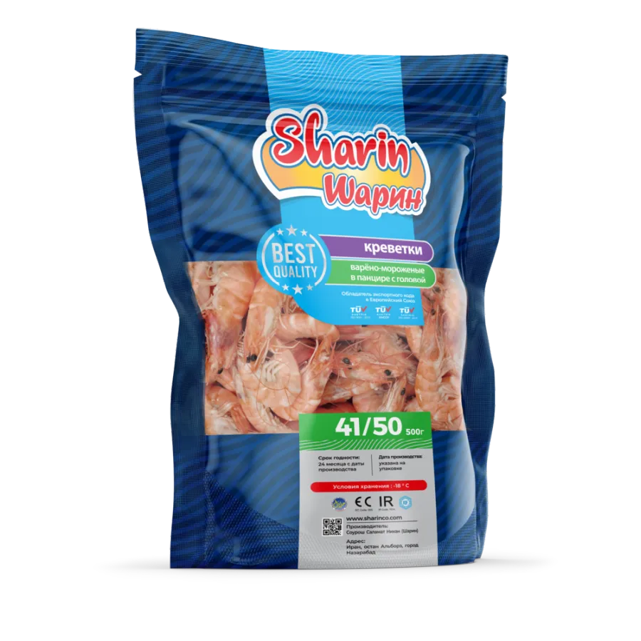 Frozen Cooked Shrimp Head On Shell On Sharin