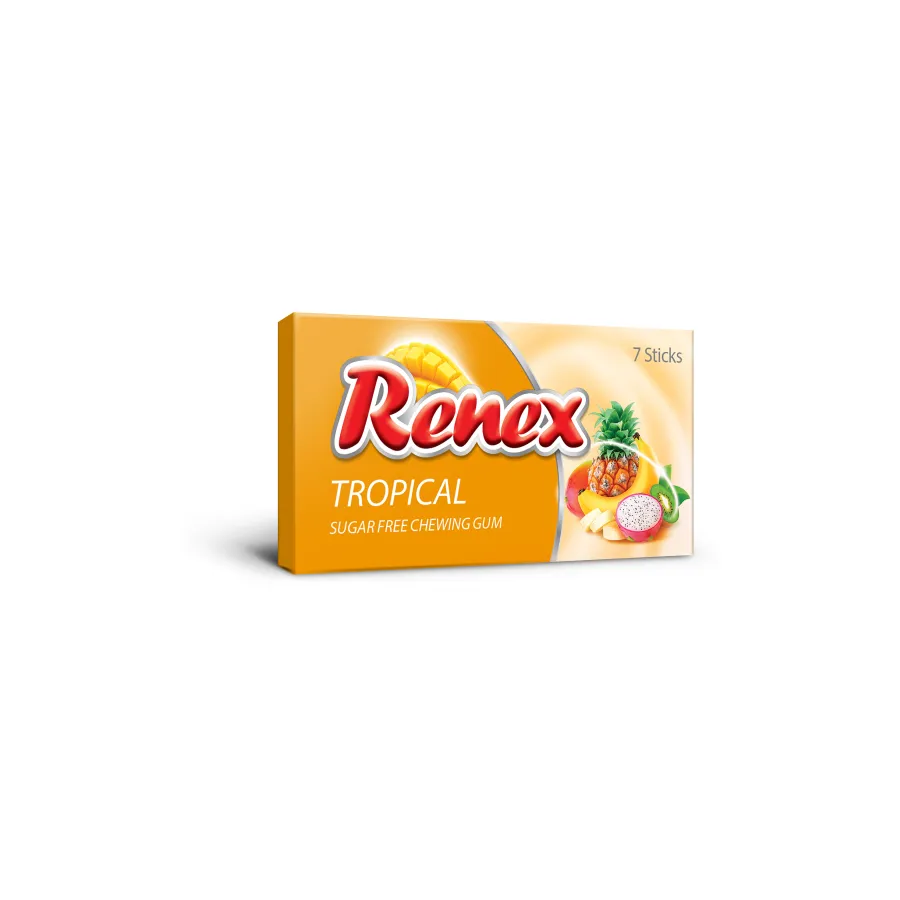 Renex Chewing Gum (7 x Mini stick) – Tropical