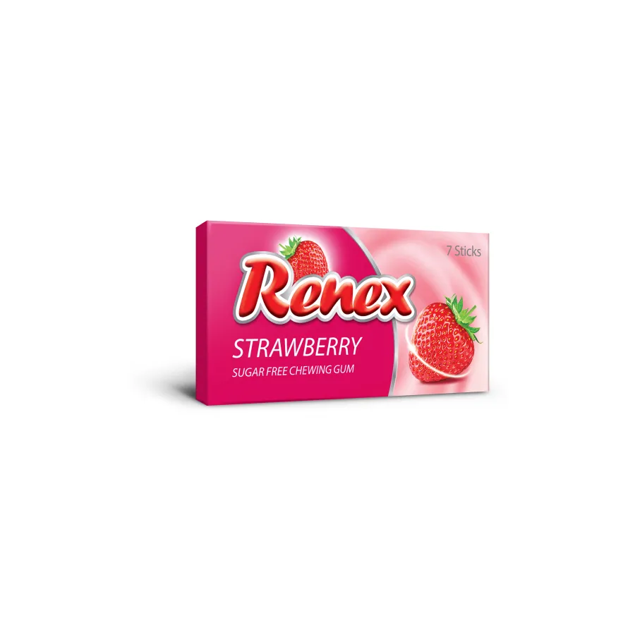 Renex Chewing Gum (7 x Mini stick) – Strawberry