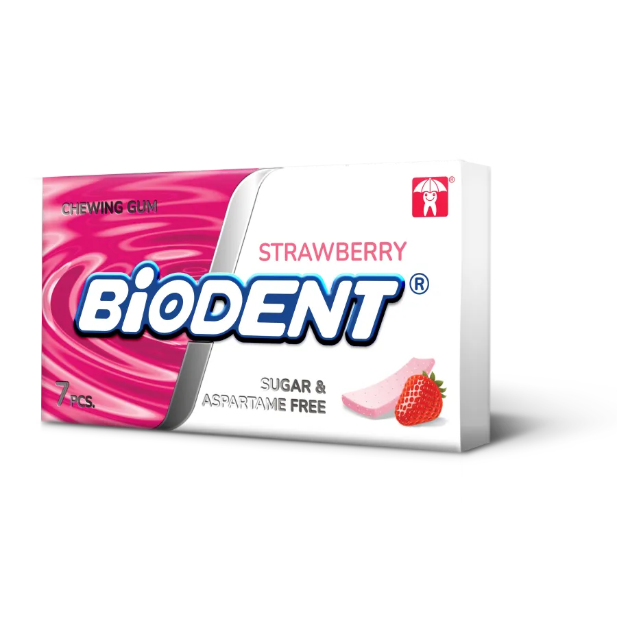 Biodent Chewing Gum (7 x Mini stick) – Strawberry