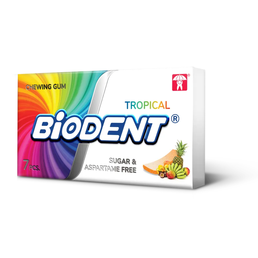 Biodent Chewing Gum (7 x Mini stick) – Tropical