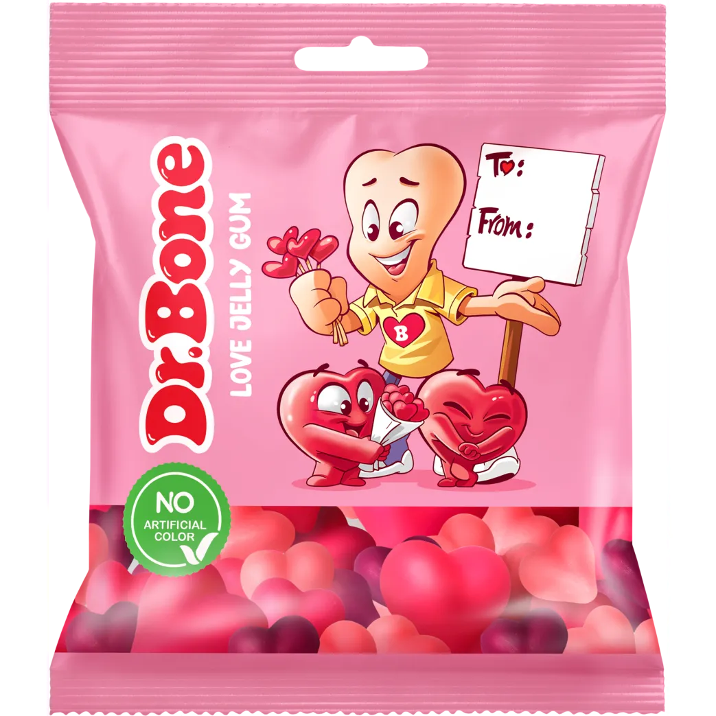 Dr.Bone Love Jelly Gum (85g) – Strawberry Biscuit