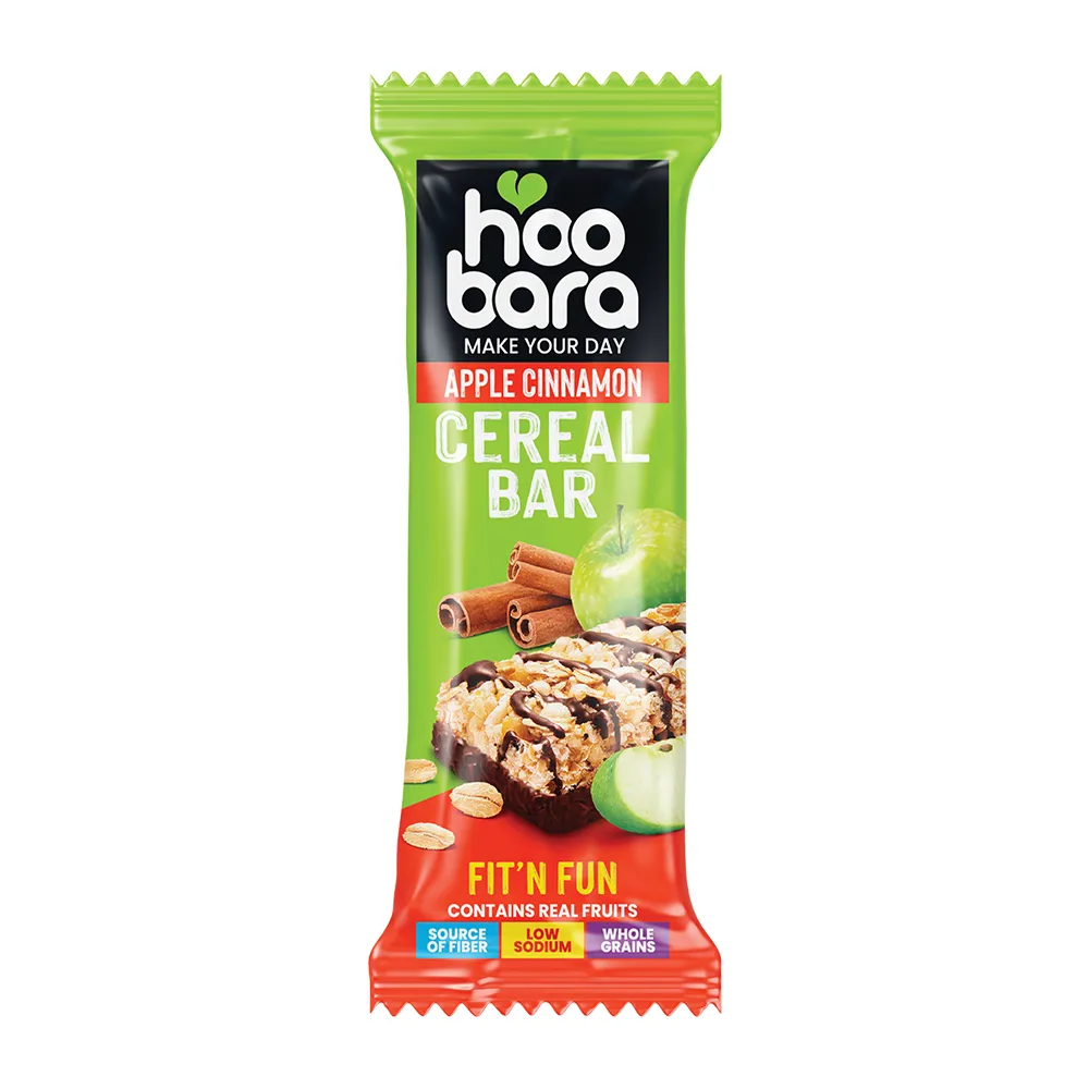 Hoobara Apple Cinnamon Cereal Bar