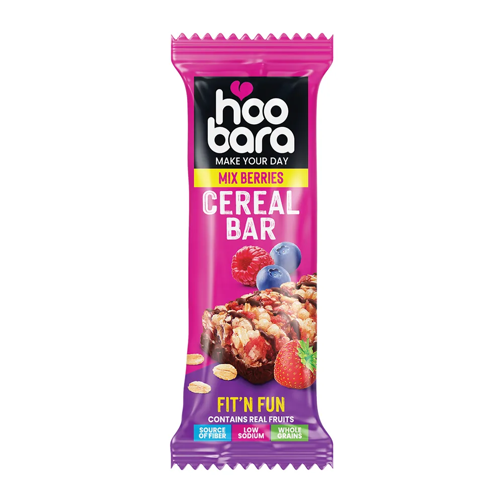 Hoobara Mix Berries Cereal Bar
