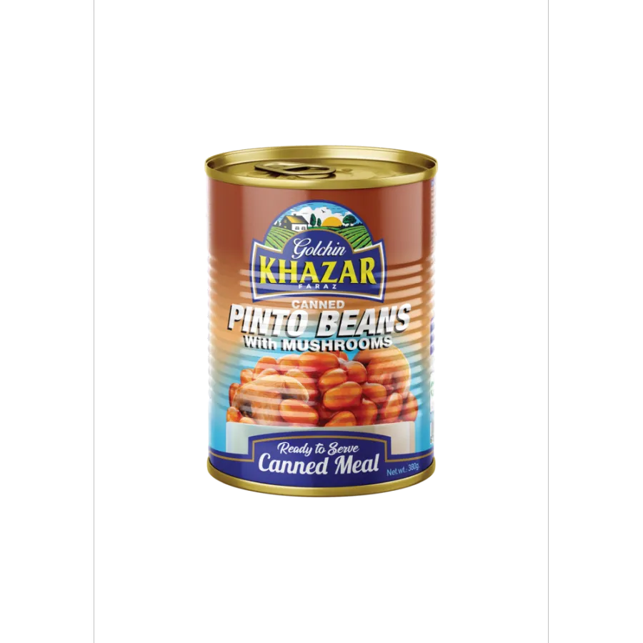 Canned Pinto Beans With Mushroom Golchin Khazar