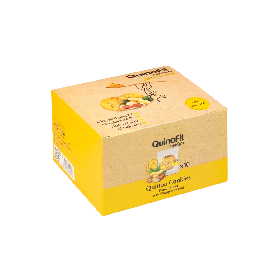 Quinoa Cookies with Peanut Butter & Chopped Peanut Quinofit