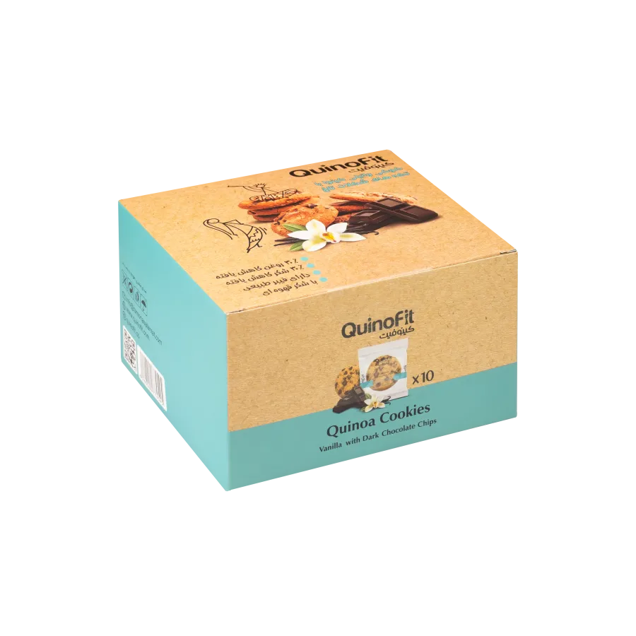 Quinoa Vanilla Cookies with Dark Chocolate Chips